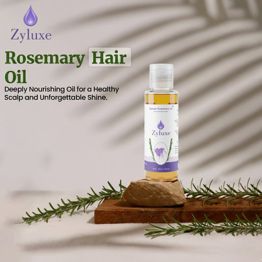 Zyluxe Rosemary Hair Oil – Nourish. Strengthen. Transform.